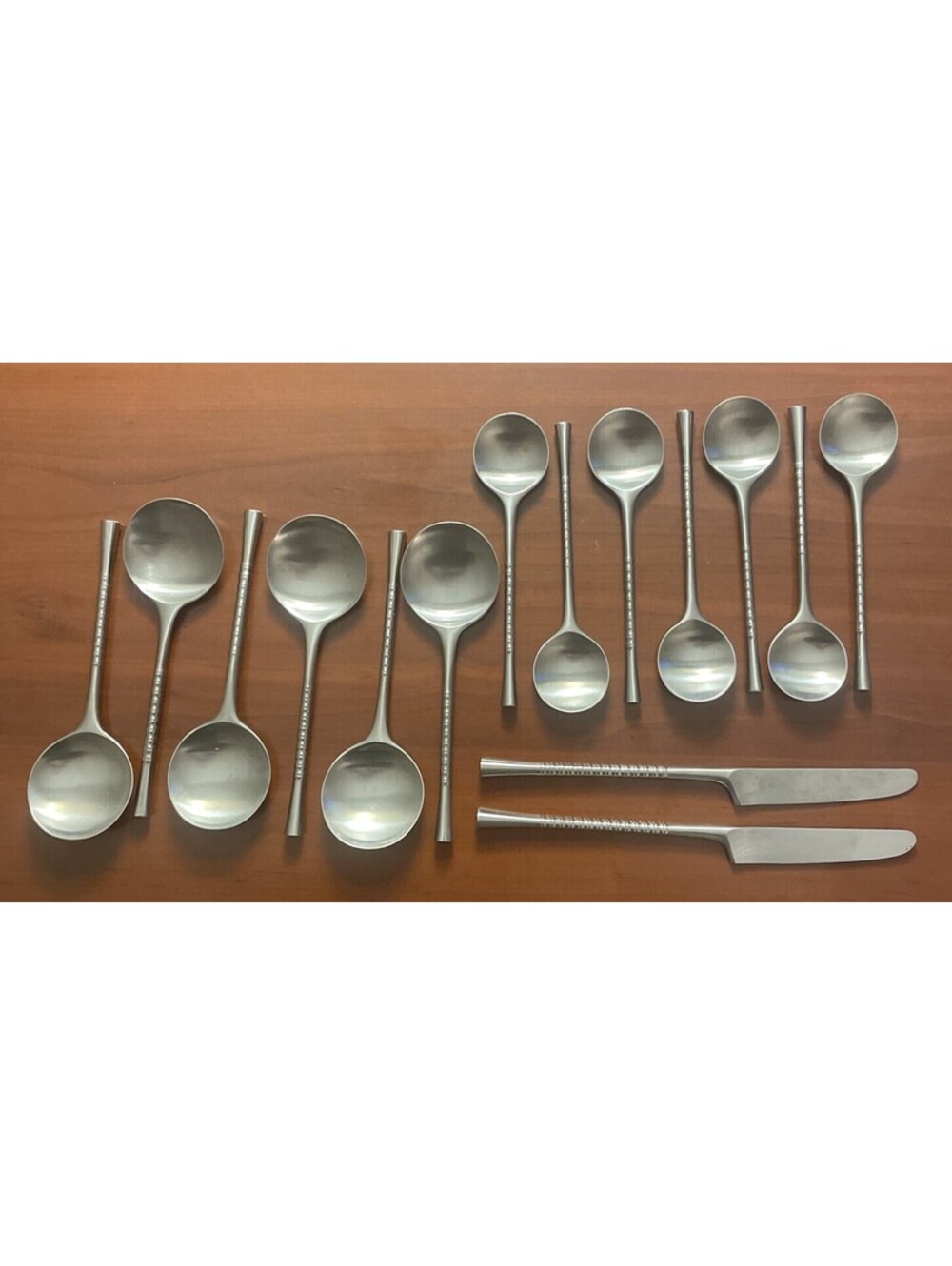 Vintage DANSK JETTE Stainless Finland IHQ 15 pcs Knife Spoon INCOMPLETE